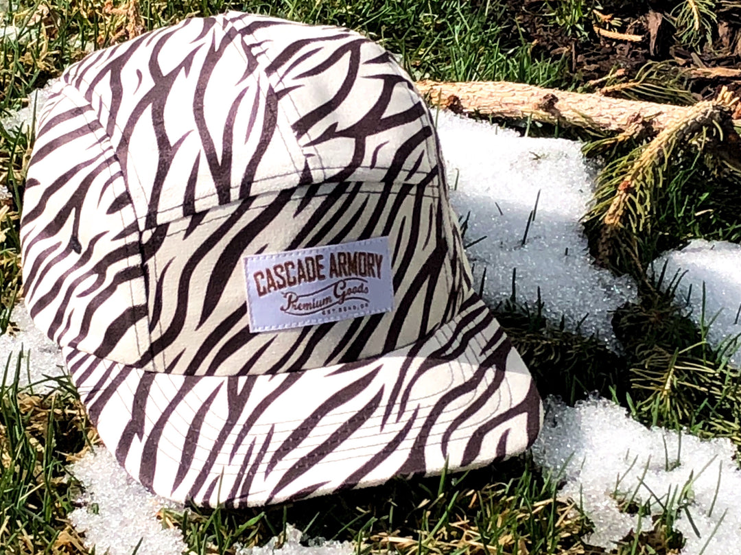 Funner 5 Panel Hat - Zebra – Cascade Armory